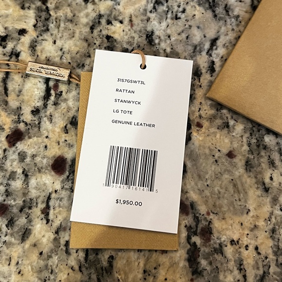 MICHAEL KORS COLLECTION Stanwyck leather tote in rattan - Picture 5 of 8